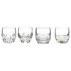 Waterford Crystal Mixology Cut Lead Crystal Tumblers, Set of 4, Clear